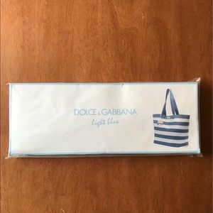 Dolce & Gabana Light Blue Tote Bag Summer Beach